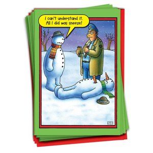 NOBLE Christmas Greeting Cards NobleWorks 36 Humor Cards With Envelopes 1 Design